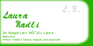 laura madli business card